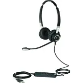 Jabra Biz 2400 II QD Duo UNC - Casque - Oreillette - Bureau/Centre d'appels - Noir - Argent - Stéréo - Chine