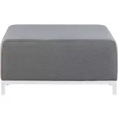 Beliani Otomana animal de jardin gris avec ROVIGO blanc