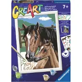 Ravensburger CreArt - Peinture sur numéro - La danse avec les poulains