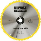 DeWalt Dt1184-qz Wood Circular Saw Disc Argenté