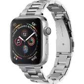 Spigen Bracelet Modern Fit con u pour Apple Watch Series 9/8/SE2/7/6/SE/5/4/3/2/1 41 mm/40 mm/38 mm - Argent