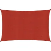 vidaXL Voile d'ombrage 160 g/m² Rouge 3,5x5 m PEHD