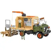 Schleich Wild Life - Coffret de jeu de 10 pi ces pour le sauvetage des animaux avec figurines Ranger Lion et Suricate. Des ensembles de jeu pour