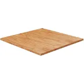 vidaXL Dessus de table carré Marron clair80x80x2,5cm Bois chêne traité