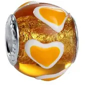 ORICO Bijoux - Viceroy - VMM0062-22 - Perle de verre - Orange - Femme
