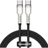 Baseus Câble Usb-C Do Usb-C Cafule, 100W, 1M (Czarny)