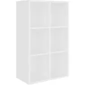 vidaXL Bibliothèque/Buffet blanc 66x30x98 cm bois d'ingénierie