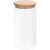 vidaXL Bocaux à provisions avec couvercle en bambou 4 pcs. 1200 ml