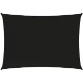vidaXL Voile d'ombrage 160 g/m² Noir 4x5 m PEHD