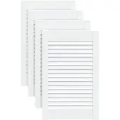 vidaXL Portes d'armoire à persiennes 4pcs blanc 61,5x39,4cm pin massif