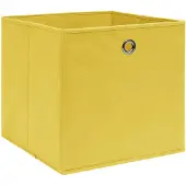 vidaXL Boîtes de rangement 10 pcs. Non tissé 28x28x28 cm Jaune