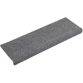 vidaXL Tapis d'escalier autocollants , 5 pièces, 65 x 21 x 4 cm, gris clair, bord rectangulaire