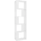 vidaXL Bibliothèque/Séparateur de pièce Blanc Bois d’ingénierie
