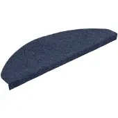 vidaXL Tapis d'escalier autocollants 15 pcs 65x22,5x3,5 cm Bleu