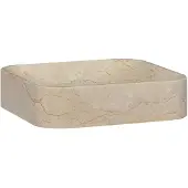 vidaXL Vasque Crème 40x40x10 cm Marbre