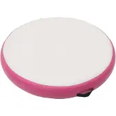 vidaXL Tapis de gymnastique gonflable avec pompe 100x100x10 cm PVC rose