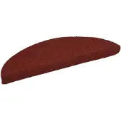 vidaXL Tapis d'escalier autocollants 15 pièces 56 x 17 x 3 cm Rouge bordeaux Demi-rond