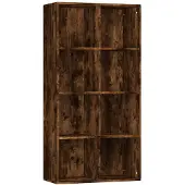 vidaXL Bibliothèque/Buffet Chêne fumé 66x30x130 cm Bois d'ingénierie