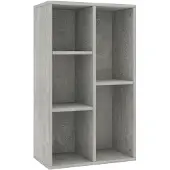 vidaXL Bibliothèque/Buffet Gris béton 50x25x80 cm Bois d’ingénierie