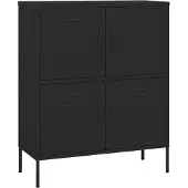 vidaXL Armoire de rangement Noir 80x35x101,5 cm Acier