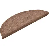 vidaXL Tapis de marches d'escalier 15 pcs Marron 56x17x3 cm