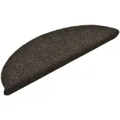 vidaXL Tapis d'escalier autocollants 15 pièces 56 x 17 x 3 cm Anthracite Demi-rond