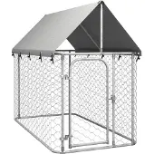 vidaXL Chenil d'extérieur avec toit 200x100x150 cm