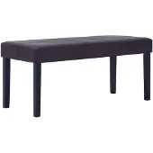 vidaXL Banc 106 cm Marron Similicuir