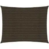 vidaXL Voile d'ombrage 160 g/m² Marron 6x7 m PEHD