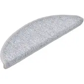 vidaXL Tapis d'escalier 15 pcs Gris clair 56x17x3 cm