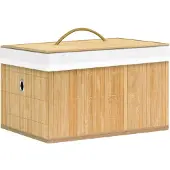 vidaXL Boîtes de rangement en bambou 4 pcs.