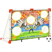 vidaXL Ensemble de buts de football avec paroi de but 120x51x77,5 cm