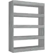 vidaXL Bibliothèque/Séparateur de pièce sonoma gris 100x30x135 cm