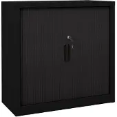 vidaXL Armoire à portes coulissantes Noir 90x40x90 cm Acier