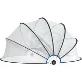 vidaXL Dôme de piscine rond 406x203 cm PVC