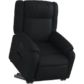 vidaXL Fauteuil relax releveur électrique noir similicuir