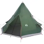 vidaXL Tipi tente de camping 4 personnes vert imperméable
