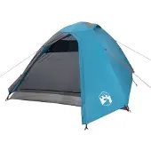 vidaXL Tente de camping dôme 3 personnes bleue étanche à l'eau