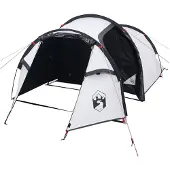vidaXL Tente de camping tunnel 3 personnes blanche foncée étanche à l'eau