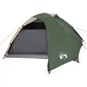 vidaXL Tente de camping dôme 4 personnes Vert Étanche
