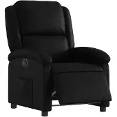 Super Merchant Fauteuil relax électrique noir similicuir