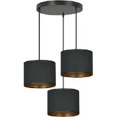 Emibig Lustre 3xE27 60W HILDE 3 BL PREMIUM BLACK 1054/3PREM