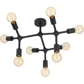 Eglo BOCADELLA 1, 9 ampoules, E27, IP20, Noir