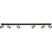 Nowodvorski Lighting Spot de plafond noir avec or Eye 6 lumières