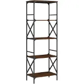 vidaXL Bibliothèque à 5 niveaux chêne marron 59x35x171 cm