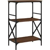 vidaXL Bibliothèque à 3 niveaux chêne marron 59x35x90,5 cm