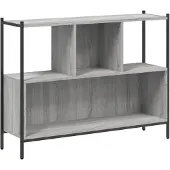vidaXL Bibliothèque sonoma gris 102x28x77,5 cm bois d'ingénierie