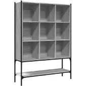 vidaXL Bibliothèque sonoma gris 102x30x141,5 cm bois d'ingénierie