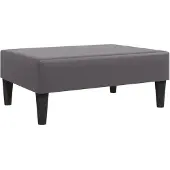 vidaXL Repose-pied gris 77x55x31 cm similicuir