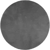 vidaXL Tapis OVIEDO à poils courts anthracite Ø 200 cm